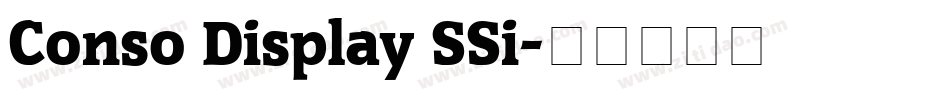 Conso Display SSi字体转换